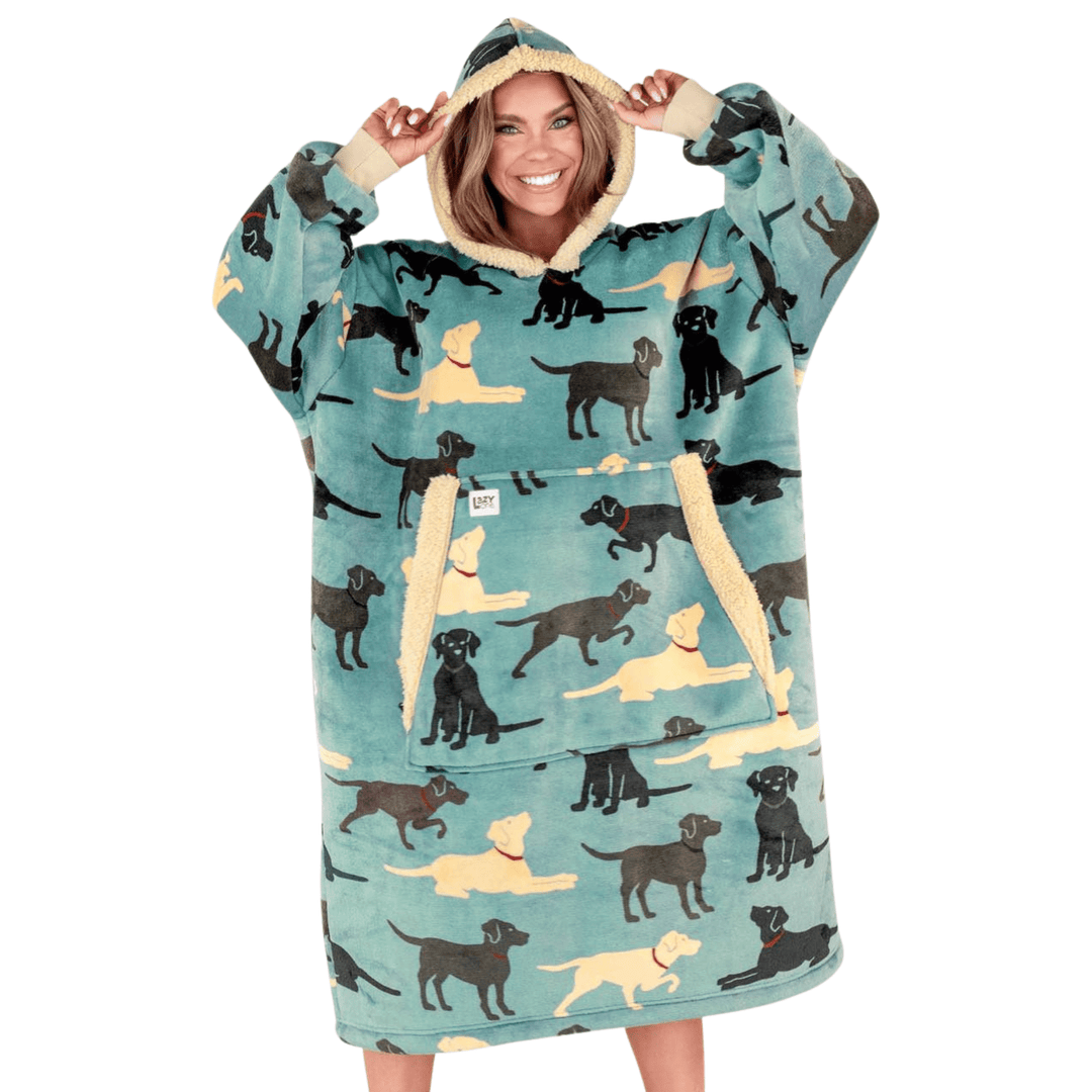 Lazy One Labs Blanket Hoodie - Blue - Lenny's Shoe & Apparel