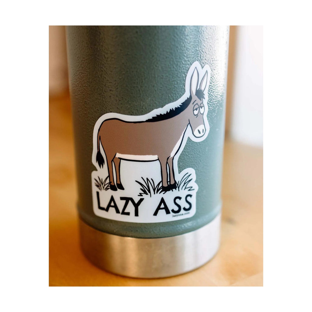 Lazy One Lazy Ass Sticker - Blue - Lenny's Shoe & Apparel