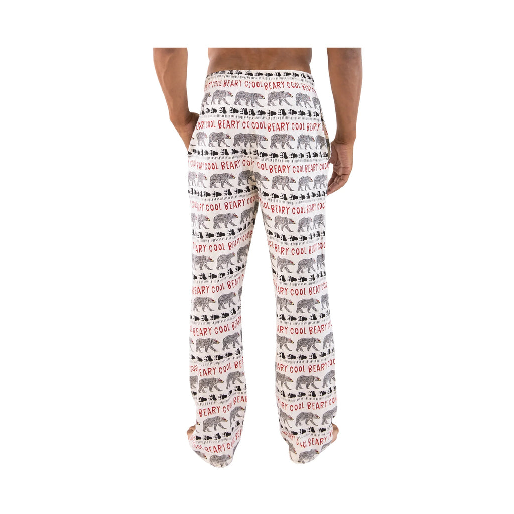 Lazy One Men's Beary Cool PJ Pant - White - Lenny's Shoe & Apparel