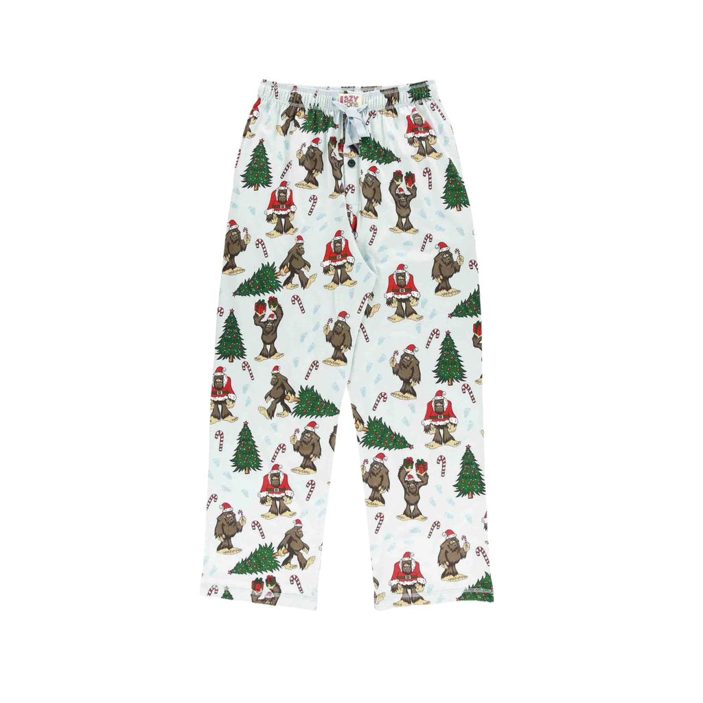 Lazy One Men's Bigfoot Christmas PJ Pant - Light Blue - Lenny's Shoe & Apparel