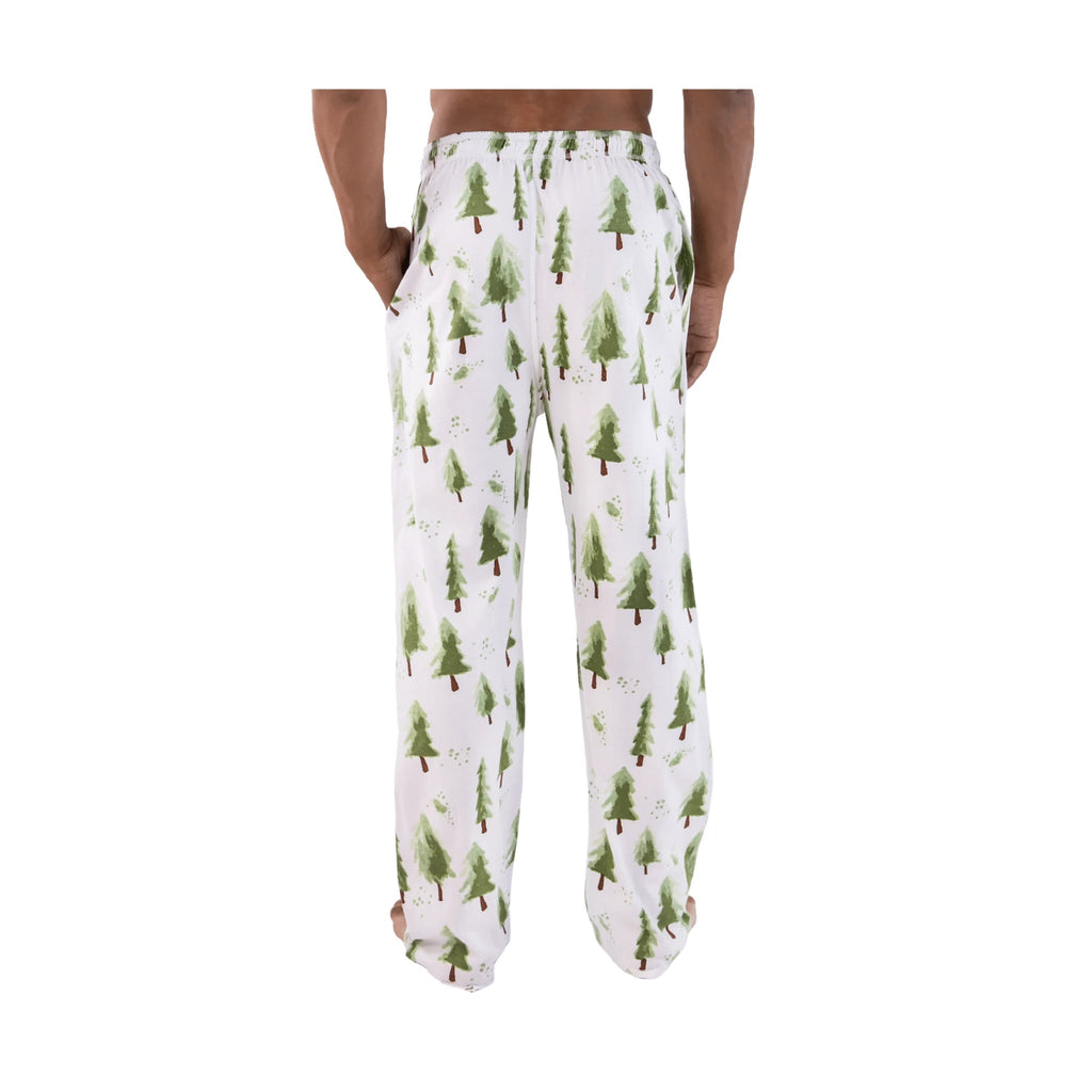 Lazy One Men's Evergreen Plaid PJ Pant - White/Green - Lenny's Shoe & Apparel
