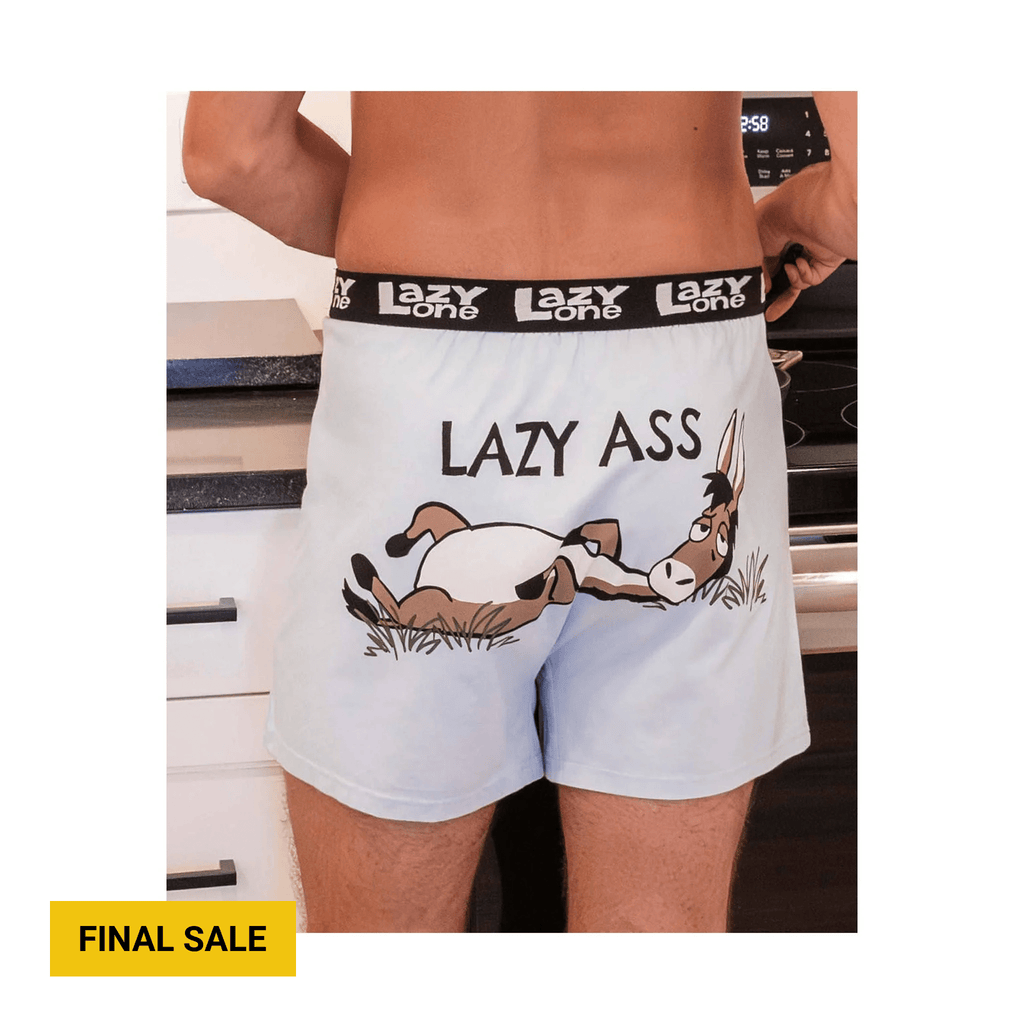 Lazy One Men's Lazy Ass Boxer - Blue - Lenny's Shoe & Apparel