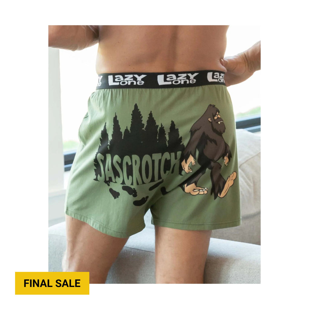 Lazy One Men's Sascrotch Boxer - Green - Lenny's Shoe & Apparel