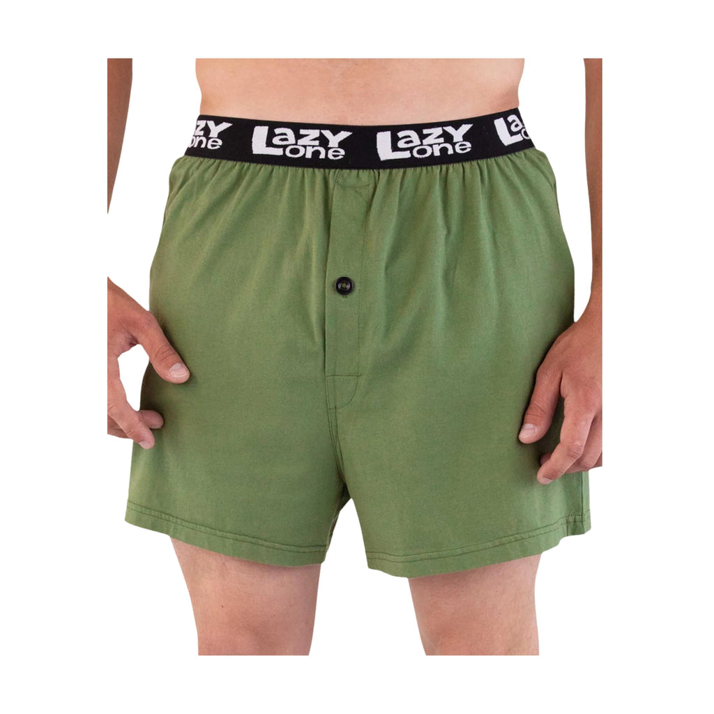 Lazy One Men's Sascrotch Boxer - Green - Lenny's Shoe & Apparel