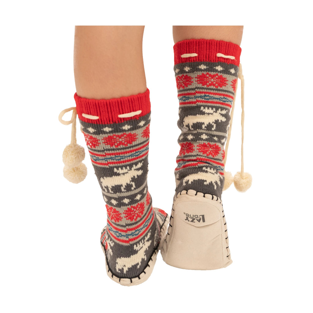 Lazy One Mukluk Slippers - Moose Fair Isle - Lenny's Shoe & Apparel