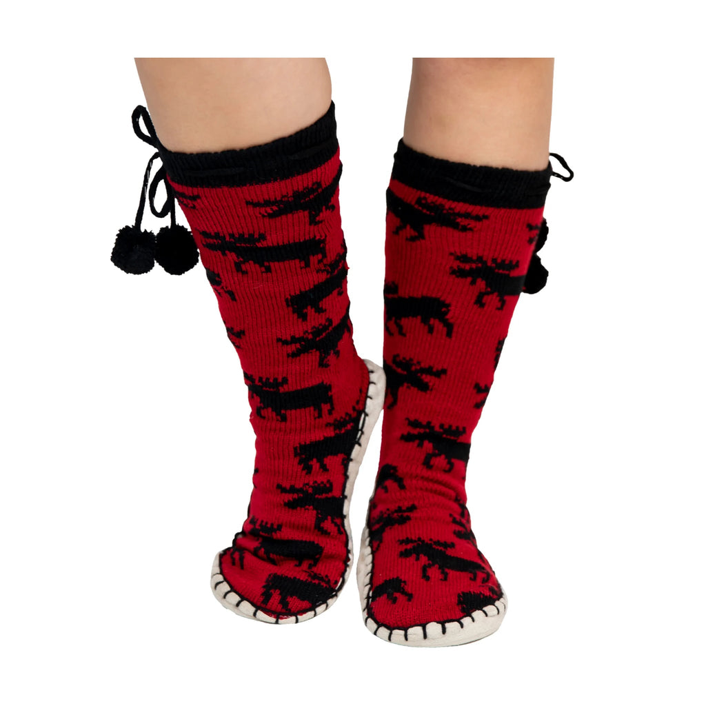Lazy One Mukluk Slippers - Red/Black - Lenny's Shoe & Apparel