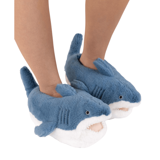 Lazy One Shark Slippers - Blue - Lenny's Shoe & Apparel