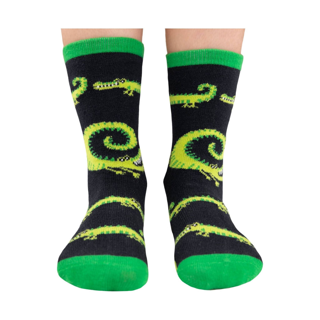 Lazy One Smell You Later Alligator Kids' Sock - Green - Lenny's Shoe & Apparel