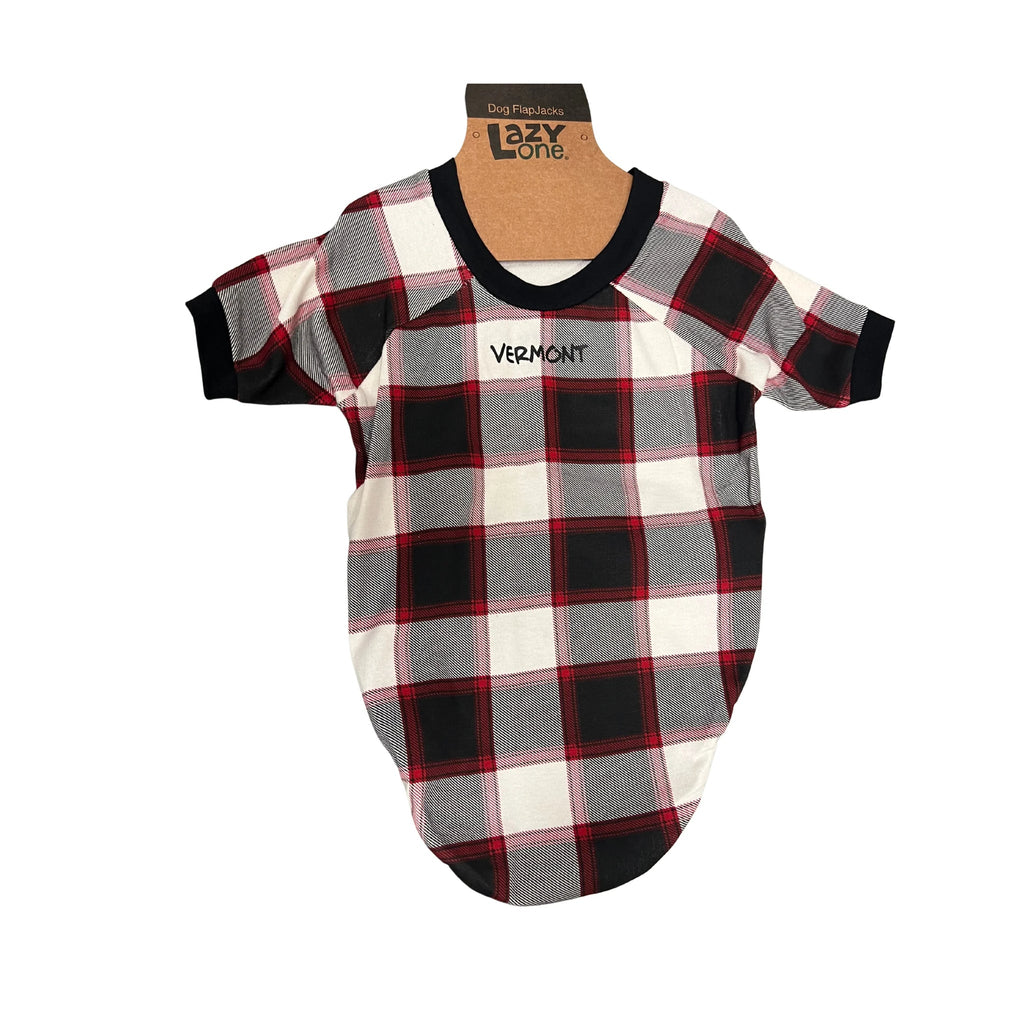 Lazy One VT Dog Shirt - Black Plaid - Lenny's Shoe & Apparel