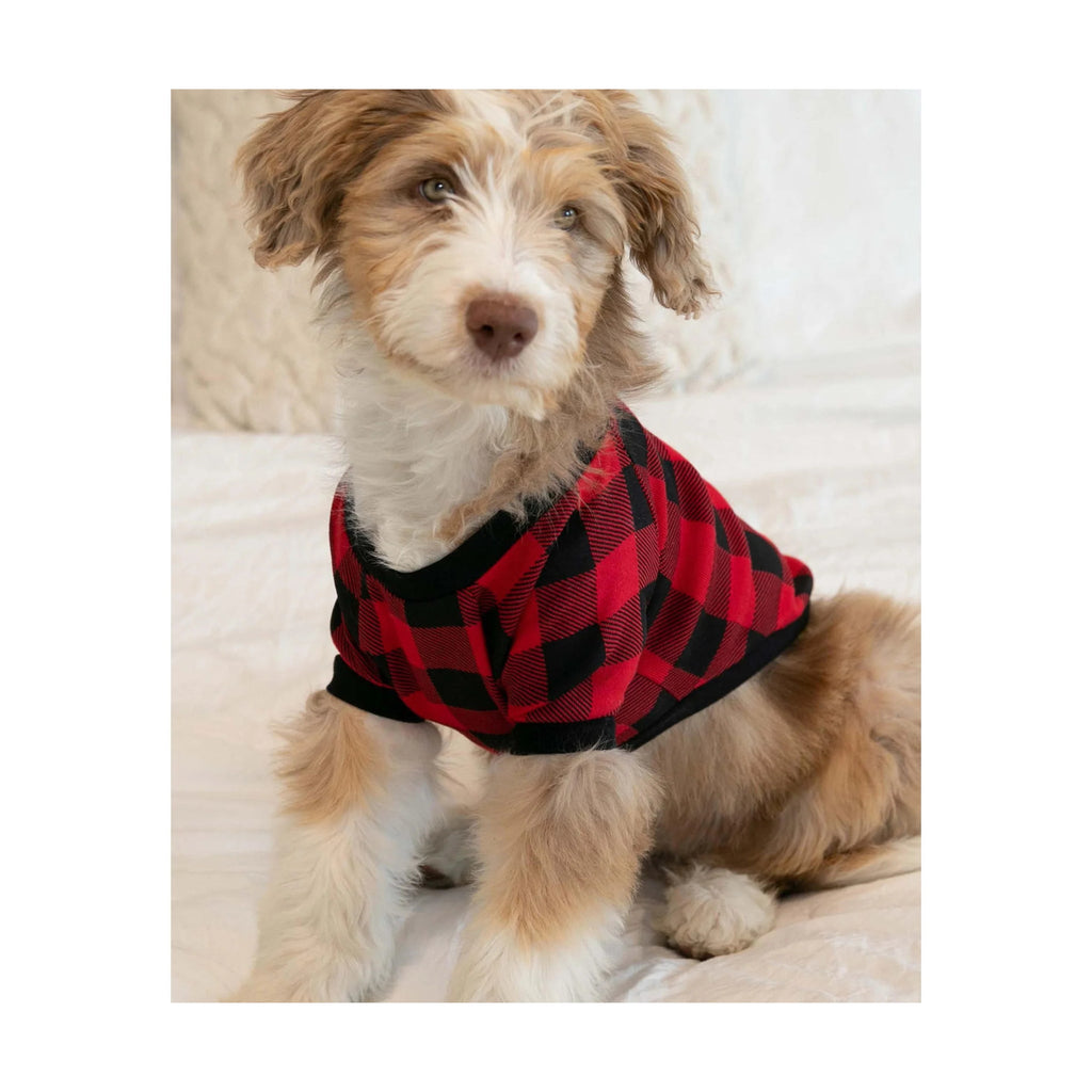 Lazy One VT Dog Shirt - Moose Plaid - Lenny's Shoe & Apparel