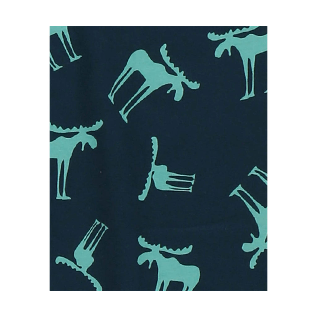 Lazy One Women's Funky Moose Button Down Pajama Set - Teal - Lenny's Shoe & Apparel