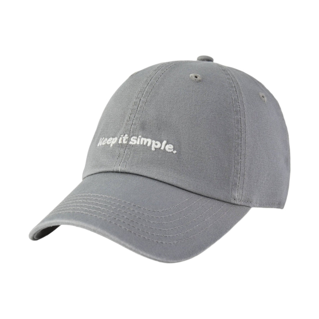 Life Is Good Keep It Simple Chill Cap - Slate Gray - Lenny's Shoe & Apparel