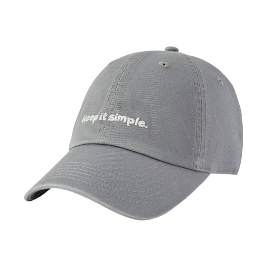 Life Is Good Keep It Simple Chill Cap - Slate Gray - Lenny's Shoe & Apparel