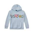 Life Is Good Kids' Flowers and Shrooms Seam to Seam Good Vibes Fleece Hoodie - Glacier Blue - Lenny's Shoe & Apparel