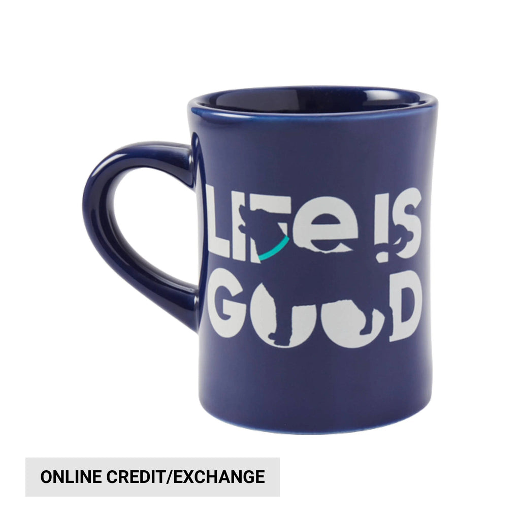 Life Is Good Lab Diner Mug - Darkest Blue - Lenny's Shoe & Apparel