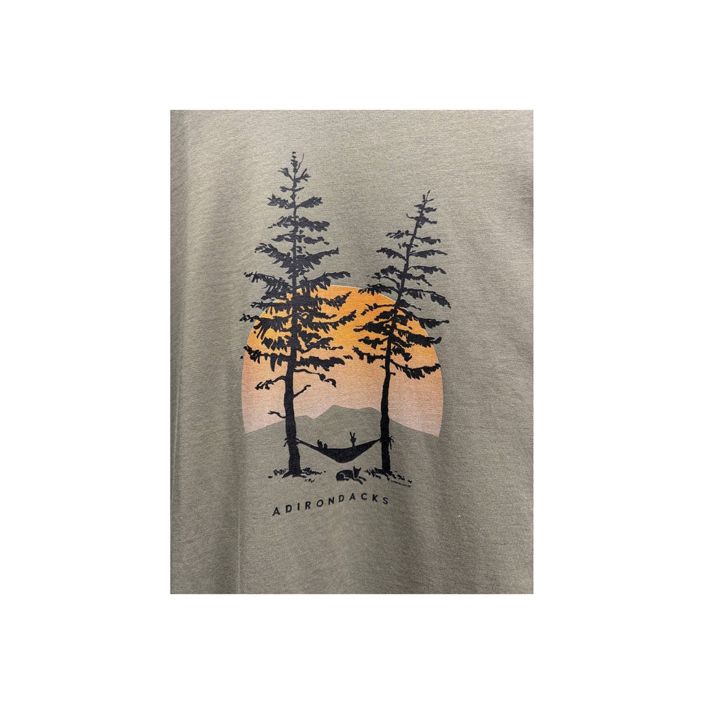 Life Is Good Men's Adirondacks Pine Hammock Tee - Moss Green - Lenny's Shoe & Apparel