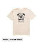 Life Is Good Men's Bert's Bit of a Mess Bulldog Short Sleeve Crusher Tee - Putty White - Lenny's Shoe & Apparel