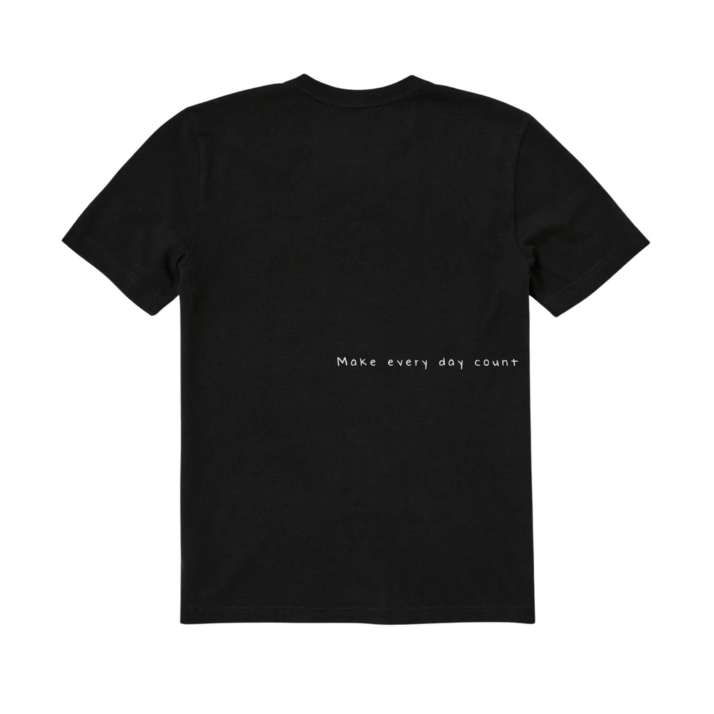 Life Is Good Men's Bert's Smile Frog Short Sleeve Crusher Tee - Faded Black - Lenny's Shoe & Apparel