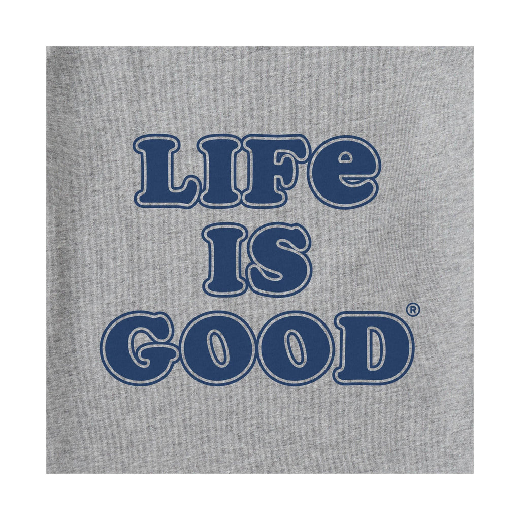 Life Is Good Men's Cooper Life Classic Crusher Ringer Tee - Heather Gray - Lenny's Shoe & Apparel
