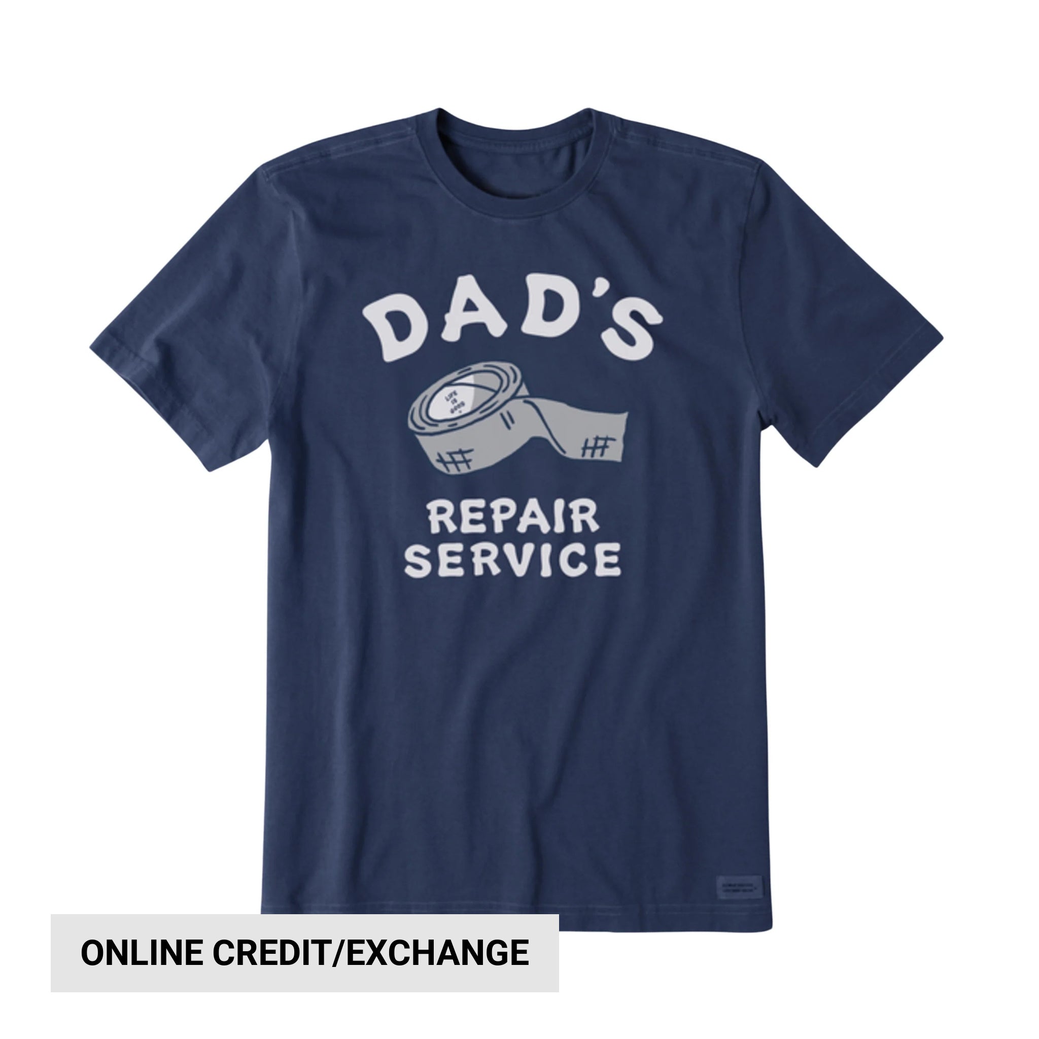 Life Is Good Men's Dad's Repair Service Crusher Lite Tee Darkest