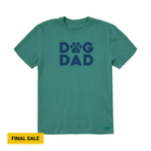 Life Is Good Men's Dog Dad Crusher Lite Short Sleeve - Spruce Green - Lenny's Shoe & Apparel