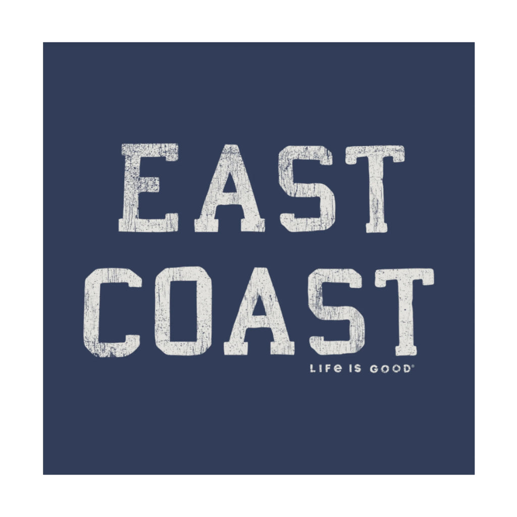Life Is Good Men's East Coast Short Sleeve Crusher Tee - Darkest Blue - Lenny's Shoe & Apparel