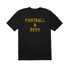 Life Is Good Men's Football Beer Short Sleeve Tee - Faded Black - Lenny's Shoe & Apparel