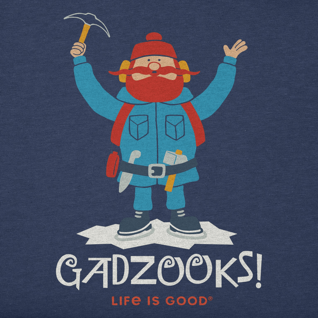 Life Is Good Men's Gadzooks Yukon Long Sleeve Crusher Tee - Darkest Blue - Lenny's Shoe & Apparel
