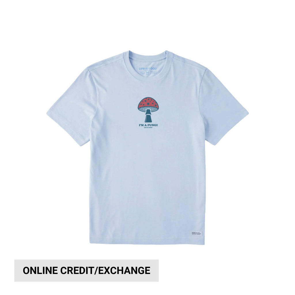 Life Is Good Men's I'm a Fungi Crusher Lite Tee - Glacier Blue - Lenny's Shoe & Apparel