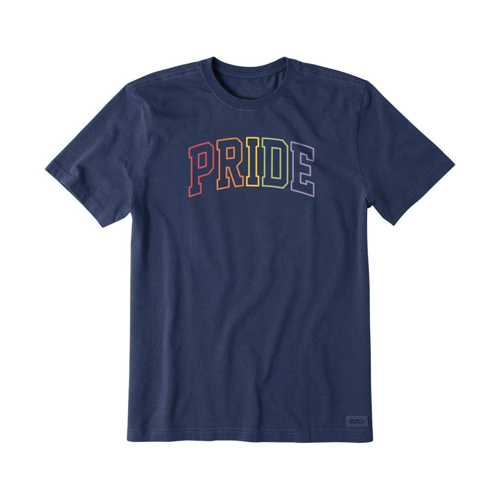 Life Is Good Men's Pride Athletic Arch Short Sleeve Tee - Darkest Blue - Lenny's Shoe & Apparel