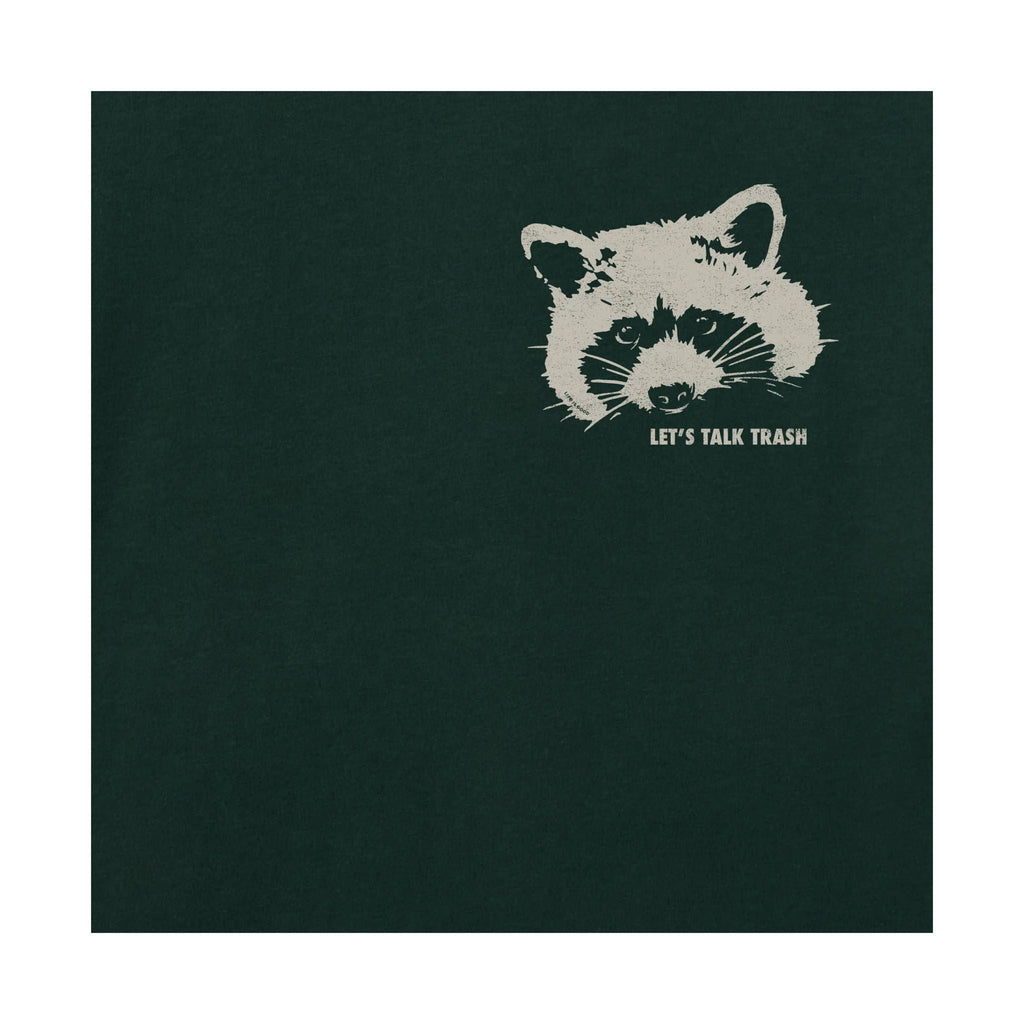 Life Is Good Men's Raccoon Short Sleeve Crusher Tee - Treeline Green - Lenny's Shoe & Apparel