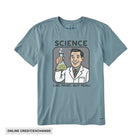 Life Is Good Men's Science Is Like Magic Short Sleeve Crusher Tee - Smoky Blue - Lenny's Shoe & Apparel