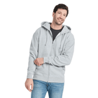 Life Is Good Men's Solid Good Vibes Fleece Zip Hoodie - Heather Gray - Lenny's Shoe & Apparel