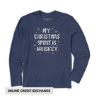 Life Is Good Men's Spirit Is Whiskey Long Sleeve Crusher Tee - Darkest Blue - Lenny's Shoe & Apparel