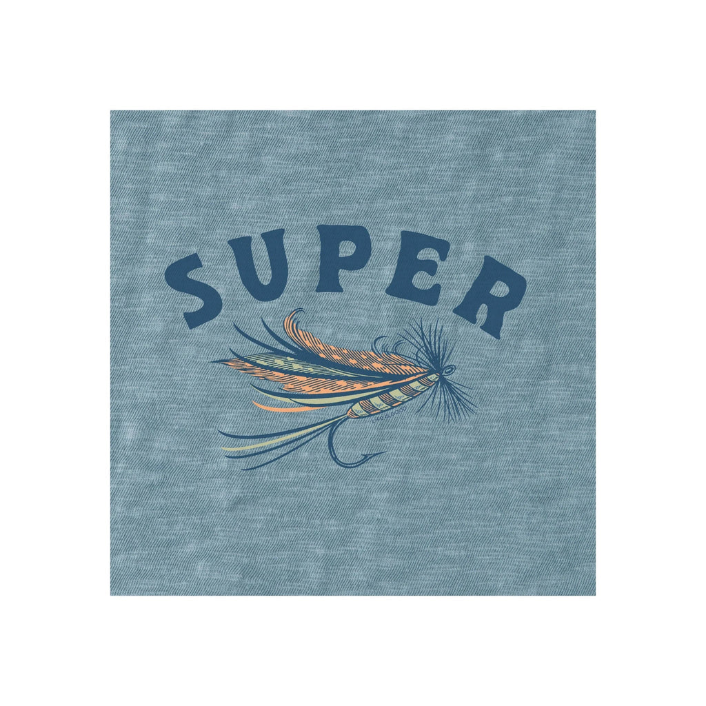 Life Is Good Men's Super Fly Slub Slim Fit Tee - Smoky Blue - Lenny's Shoe & Apparel