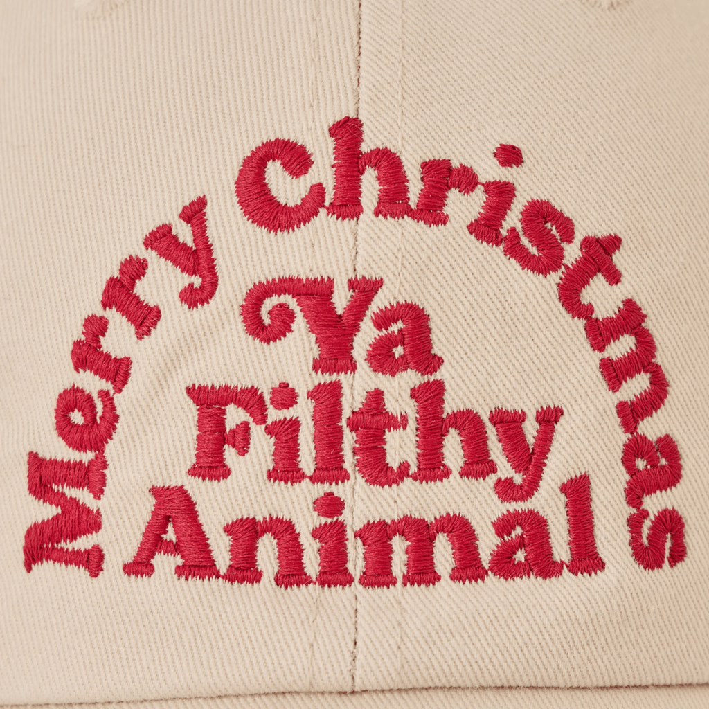 Life Is Good Merry Christmas Ya Filthy Animal Chill Cap - Birch White - Lenny's Shoe & Apparel