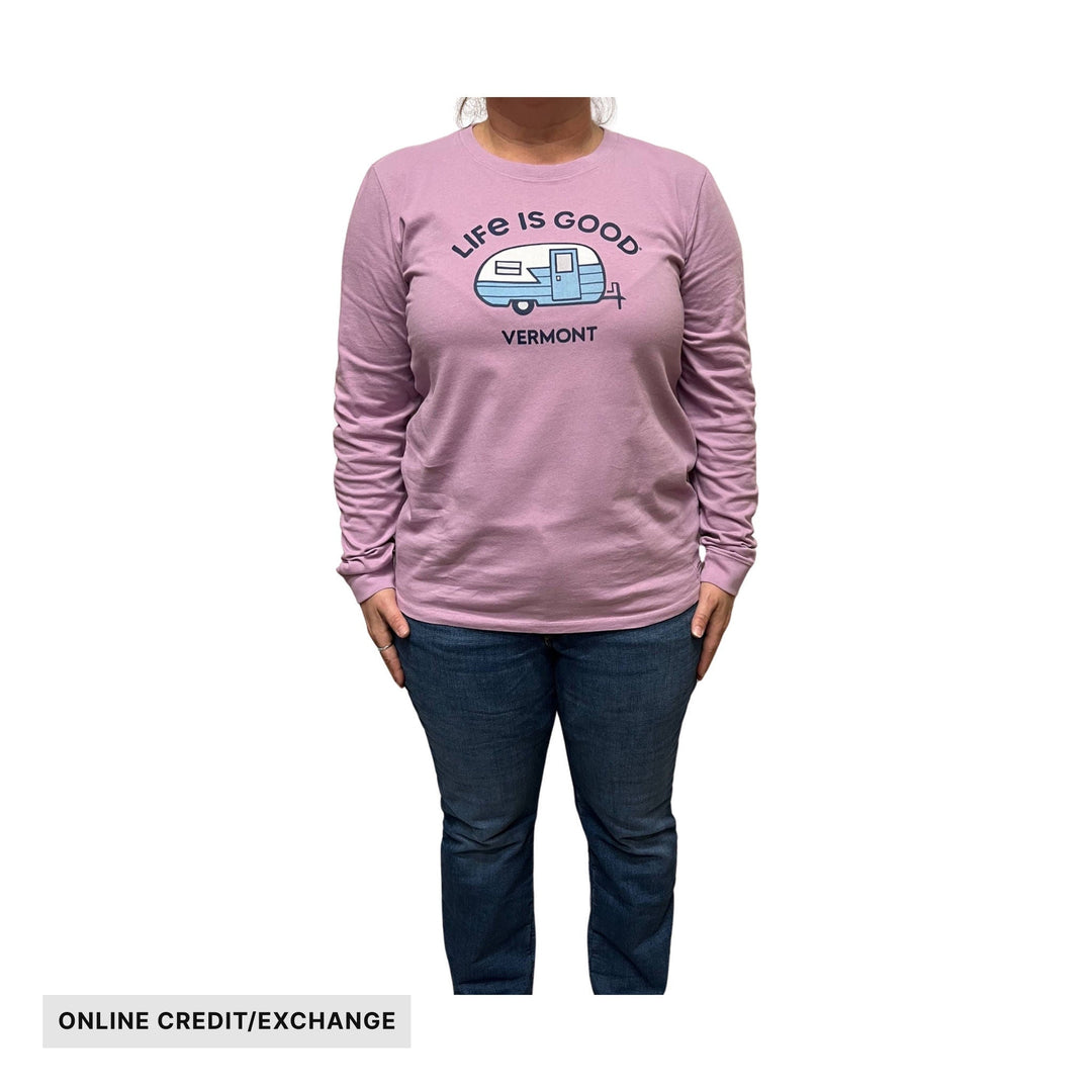 Life Is Good Women's Vermont Camper Tee - Violet Purple - ONLINE CREDIT/EXCHANGE - Lenny's Shoe & Apparel