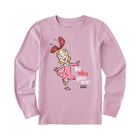 Life Is Good Women's Be Who Are You Are Cindy Long Sleeve Crusher Tee - Violet Purple - Lenny's Shoe & Apparel