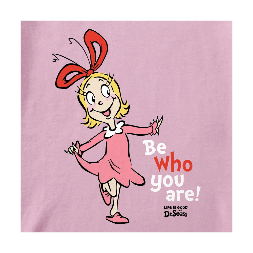 Life Is Good Women's Be Who Are You Are Cindy Long Sleeve Crusher Tee - Violet Purple - Lenny's Shoe & Apparel