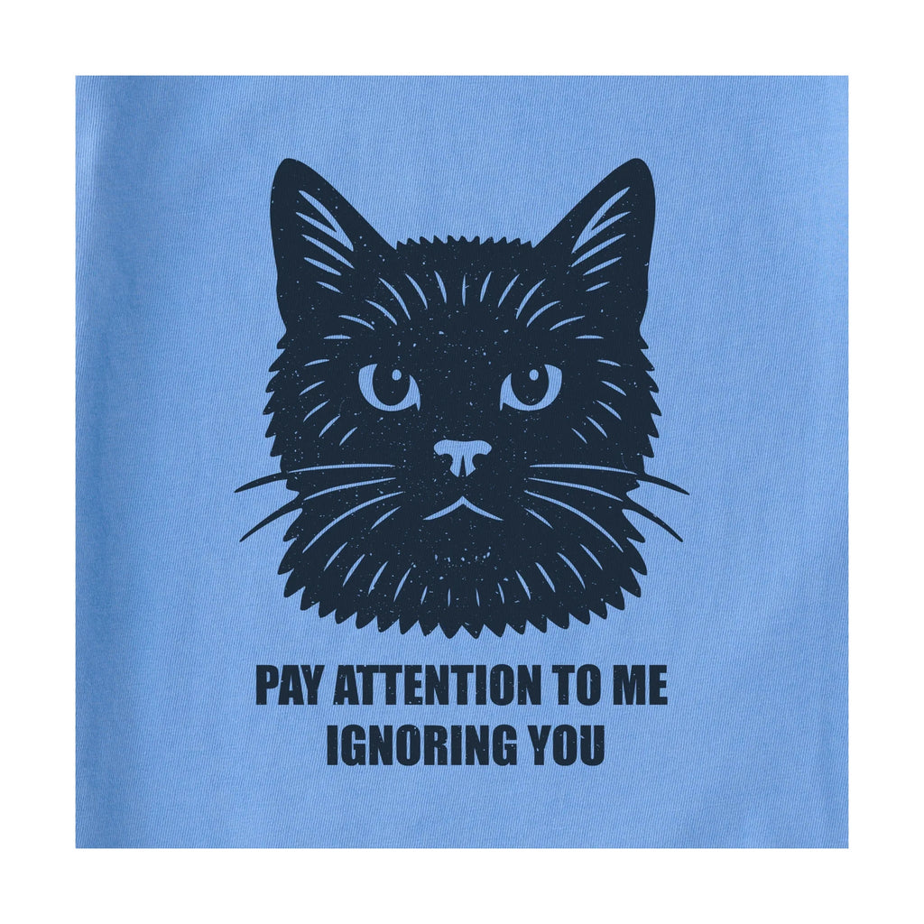 Life Is Good Women's Bert Ignore You Cat Short Sleeve Crusher Tee - Cornflower Blue - Lenny's Shoe & Apparel
