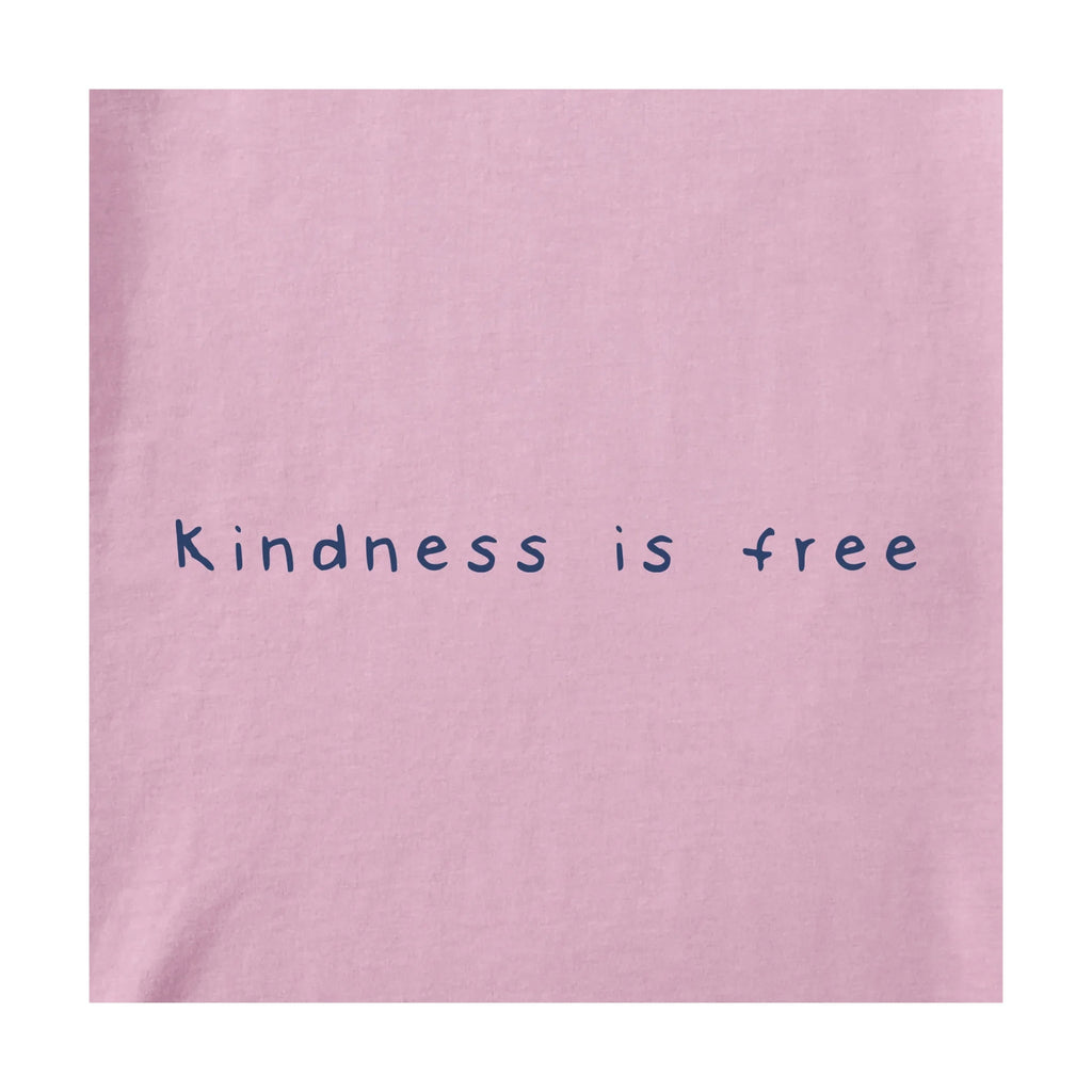 Life Is Good Women's Bert Smile Tulip Short Sleeve Crusher Boxy Tee - Violet Purple - Lenny's Shoe & Apparel