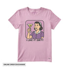Life Is Good Women's Bert's Shirts I Like It Dirty Short Sleeve Crusher Tee - Violet Purple - Lenny's Shoe & Apparel
