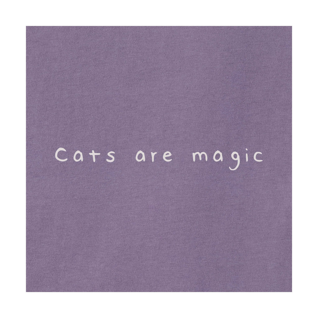 Life Is Good Women's Bert's Smile Cat Short Sleeve Crusher Boxy Tee - Dusk Purple - Lenny's Shoe & Apparel