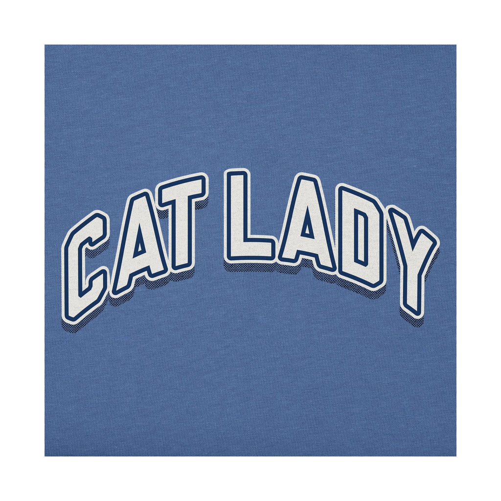 Life Is Good Women's Cat Lady Arch Short Sleeve Tee - Vintage Blue - Lenny's Shoe & Apparel