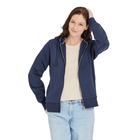 Life Is Good Women's Crafty LIG Stacked Good Vibes Fleece Zip Hoodie - Inkwell Blue - Lenny's Shoe & Apparel