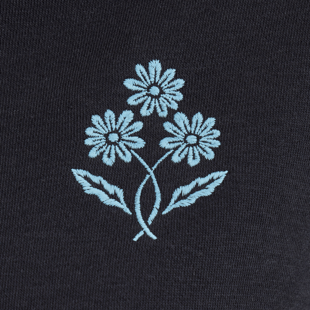 Life Is Good Women's Daisy Trio Good Vibes Fleece Hoodie - True Black - Lenny's Shoe & Apparel