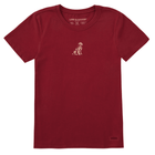 Life Is Good Women's Golden Short Sleeve Tee - Adirondack Red - Lenny's Shoe & Apparel