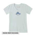 Life Is Good Women's Gotta Run Short Sleeve Tee - Fog Gray - Lenny's Shoe & Apparel