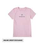 Life Is Good Women's Jake Spread Good Vibes Crusher Tee - Seashell Pink - Lenny's Shoe & Apparel