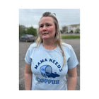 Life Is Good Women's Mama Needs Coffee Short Sleeve Crusher Tee - Glacier Blue - Lenny's Shoe & Apparel